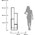 Stojan na květiny Lemina 150 cm černý