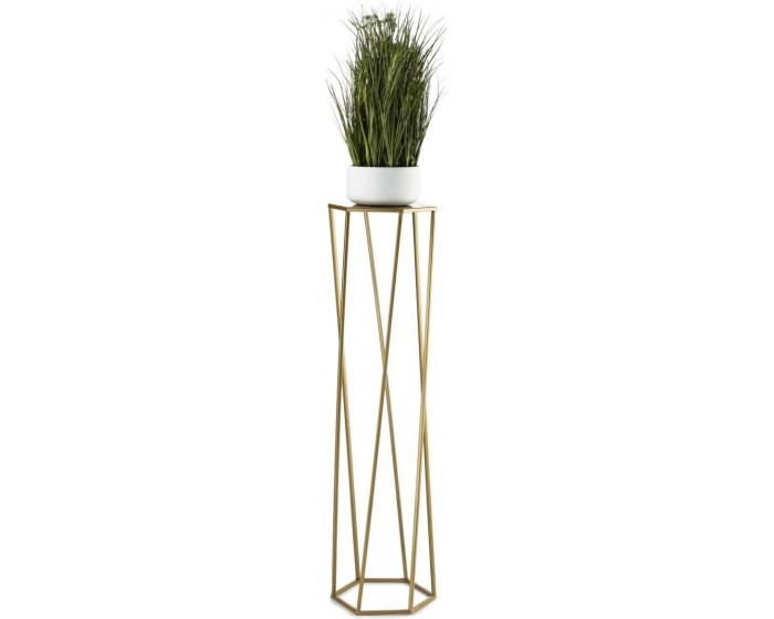 Stojan na květiny Loftstyle III 100 cm zlatý