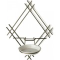 Nástěnný květinový stojan LOFT 31 cm zlatý