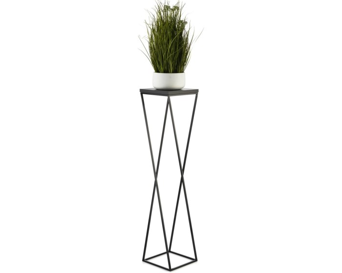 Květinový stojan LOFT I 100 cm černý