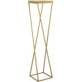Květinový stojan LOFT I 100 cm zlatý/dub lancelot