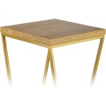 Květinový stojan LOFT I 100 cm zlatý/dub lancelot