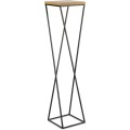Květinový stojan LOFT I 100 cm černý/dub lancelot