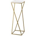 Květinový stojan LOFT I 70 cm zlatý/bílý