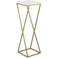 Květinový stojan LOFT I 70 cm zlatý/bílý