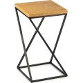 Květinový stojan LOFT III 40 cm černý/dub lancelot