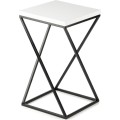 Květinový stojan LOFT III 40 cm černý/bílý