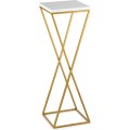 Květinový stojan LOFT 70 cm zlatý/bílý