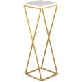 Květinový stojan LOFT 70 cm zlatý/bílý