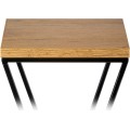Květinový stojan LOFT I 40 cm černý/dub lancelot