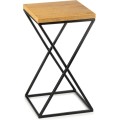 Květinový stojan LOFT I 40 cm černý/dub lancelot