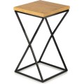 Květinový stojan LOFT I 40 cm černý/dub lancelot