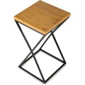Květinový stojan LOFT I 40 cm černý/dub lancelot