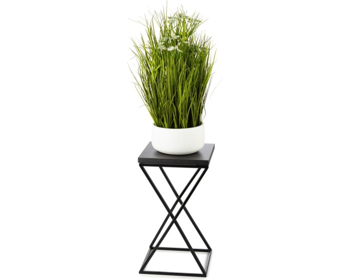 Květinový stojan LOFT I 40 cm černý