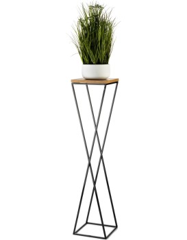 Květinový stojan LOFT II 100 cm černý/dub lancelot