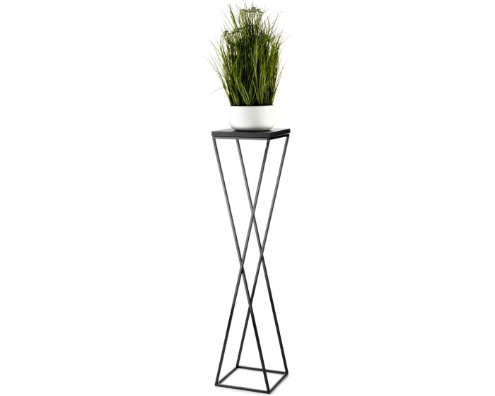 Květinový stojan LOFT II 100 cm černý