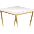 Květinový stojan LOFT II 40 cm zlatý/bílý
