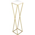 Květinový stojan LOFT 70 cm zlatý/bílý