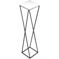 Květinový stojan LOFT I 100 cm černý/bílý