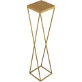 Květinový stojan LOFT I 100 cm zlatý/dub lancelot