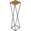 Květinový stojan LOFT I 100 cm černý/dub lancelot