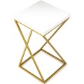 Květinový stojan LOFT III 40 cm zlatý/bílý