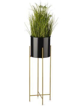 Stojací květináč GOLDEN 75 cm černý