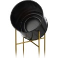 Stojací květináč GOLDEN 75 cm černý