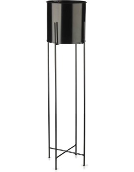Květináč na stojanu HUGO 95 cm černý