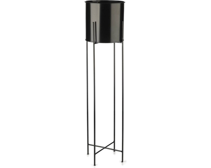 Květináč na stojanu HUGO 95 cm černý
