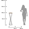 Květinový stojan LOFT II 100 cm černý/dub lancelot