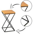 Květinový stojan LOFT I 40 cm černý/dub lancelot