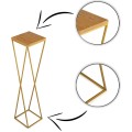 Květinový stojan LOFT I 100 cm zlatý/dub lancelot