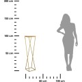 Květinový stojan LOFT I 100 cm zlatý/dub lancelot