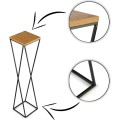 Květinový stojan LOFT I 100 cm černý/dub lancelot