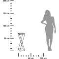 Květinový stojan LOFT 70 cm černý