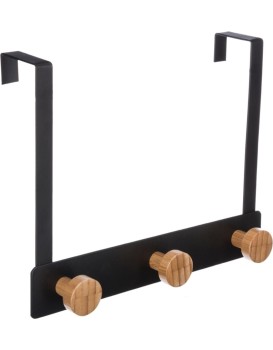 Věšák na dveře Bamboo Black