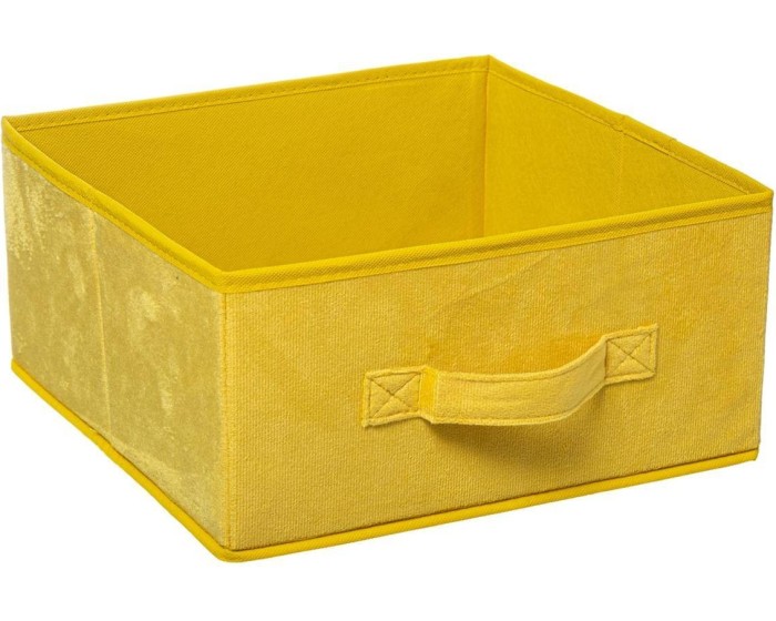 Úložný textilní box Volk 31x15 cm žlutý
