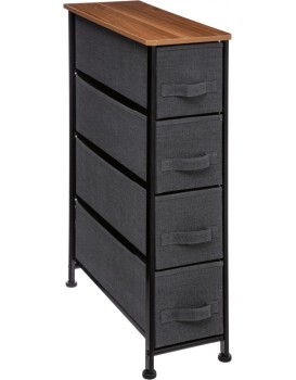 Koupelnový regál IRON 75 cm antracitový
