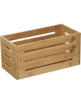 Bambusový úložný košík Space 15x31cm hnědý