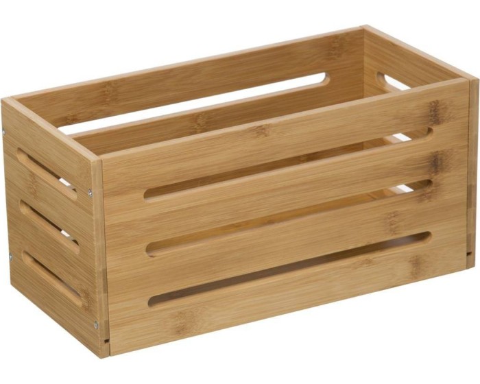 Bambusový úložný košík Space 15x31cm hnědý