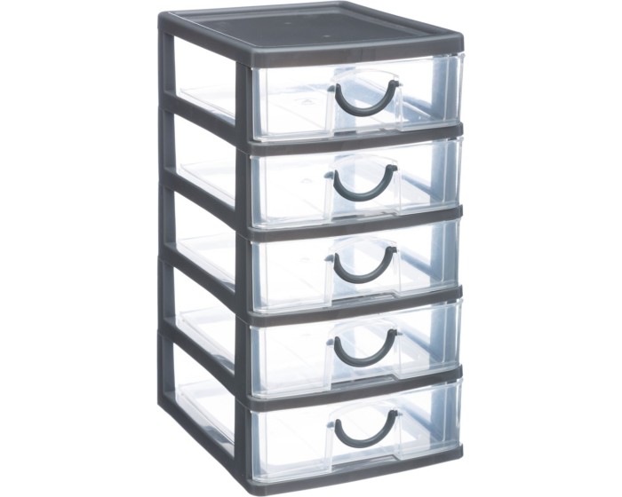 Organizér s pěti zásuvkami Organised
