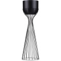 Květináč na stojanu LOFT V 68 cm černý