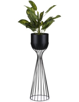 Květináč na stojanu LOFT V 68 cm černý