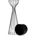 Květináč na stojanu LOFT V 68 cm černý