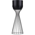 Květináč na stojanu LOFT V 56 cm černý