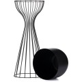 Květináč na stojanu LOFT V 56 cm černý
