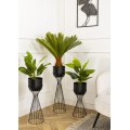 Květináč na stojanu LOFT V 56 cm černý