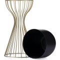 Květináč na stojanu LOFT IV 46 cm zlatý/černý