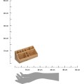Kosmetický organizér Woody 10 přihrádek bambus